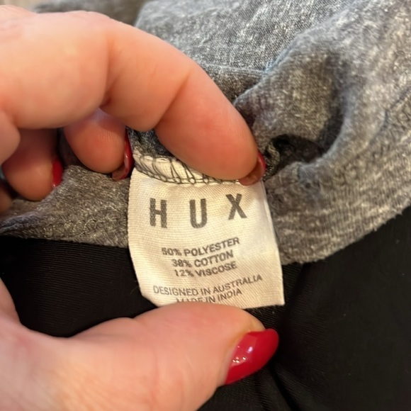 Huxbaby Tee Shirt Size 4 Bear Graphic Long Sleeve Slub Grey - Picture 6 of 6